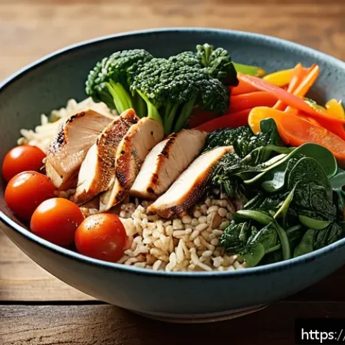 채소 중심 한 그릇 식사로 면역력 강화하기 - A vibrant, colorful bowl of mixed fresh vegetables featuring broccoli, spinach, tomatoes, carrots, a...